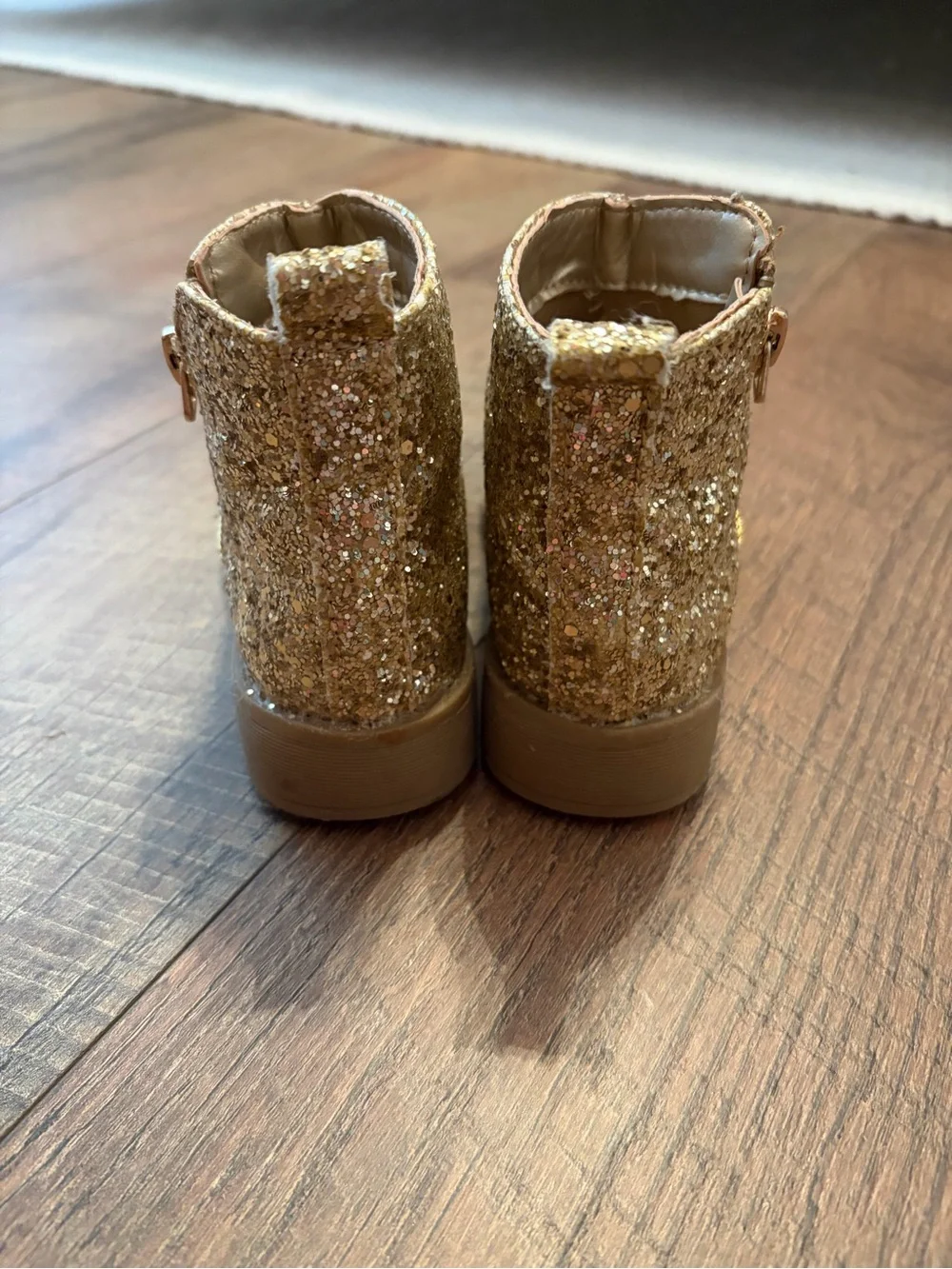 Gold boots